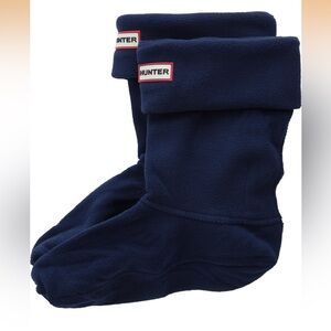 Hunter Womens Short Boot Socks Navy LG (Women's Shoe 8-10)